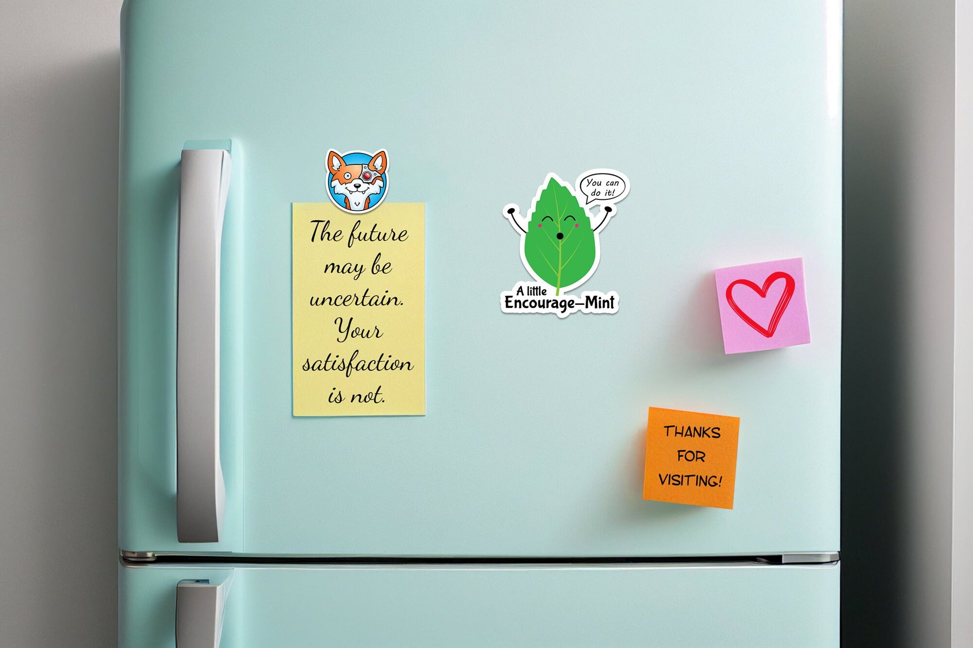 A Little Encourage-Mint * STICKER OR MAGNET * Die-Cut | Vinyl | Decal | Waterproof | Weatherproof