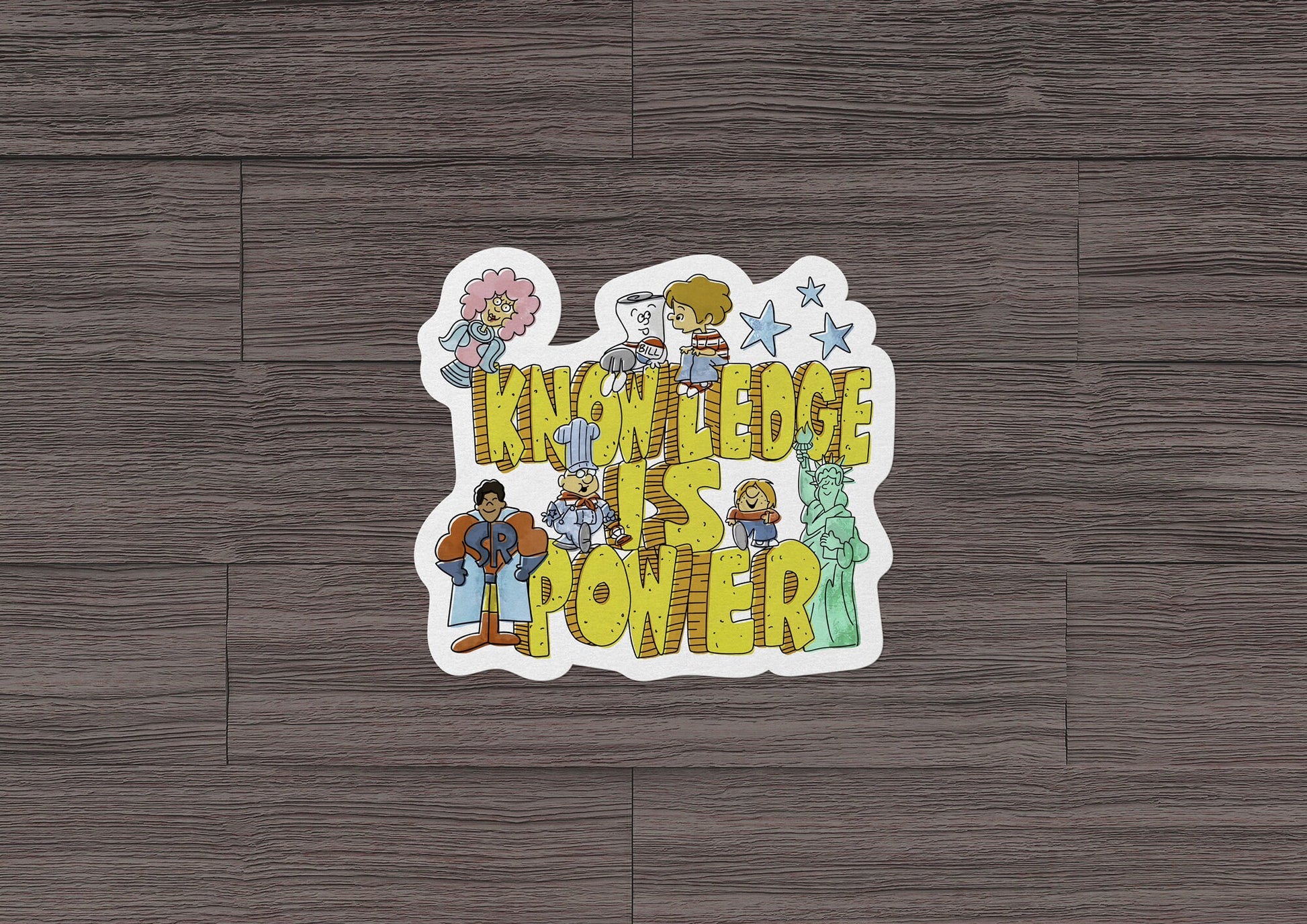 Knowledge is Power * STICKER OR MAGNET * Die-Cut | Vinyl | Decal | Waterproof | Weatherproof