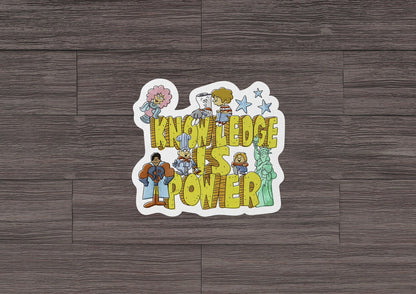 Knowledge is Power * STICKER OR MAGNET * Die-Cut | Vinyl | Decal | Waterproof | Weatherproof