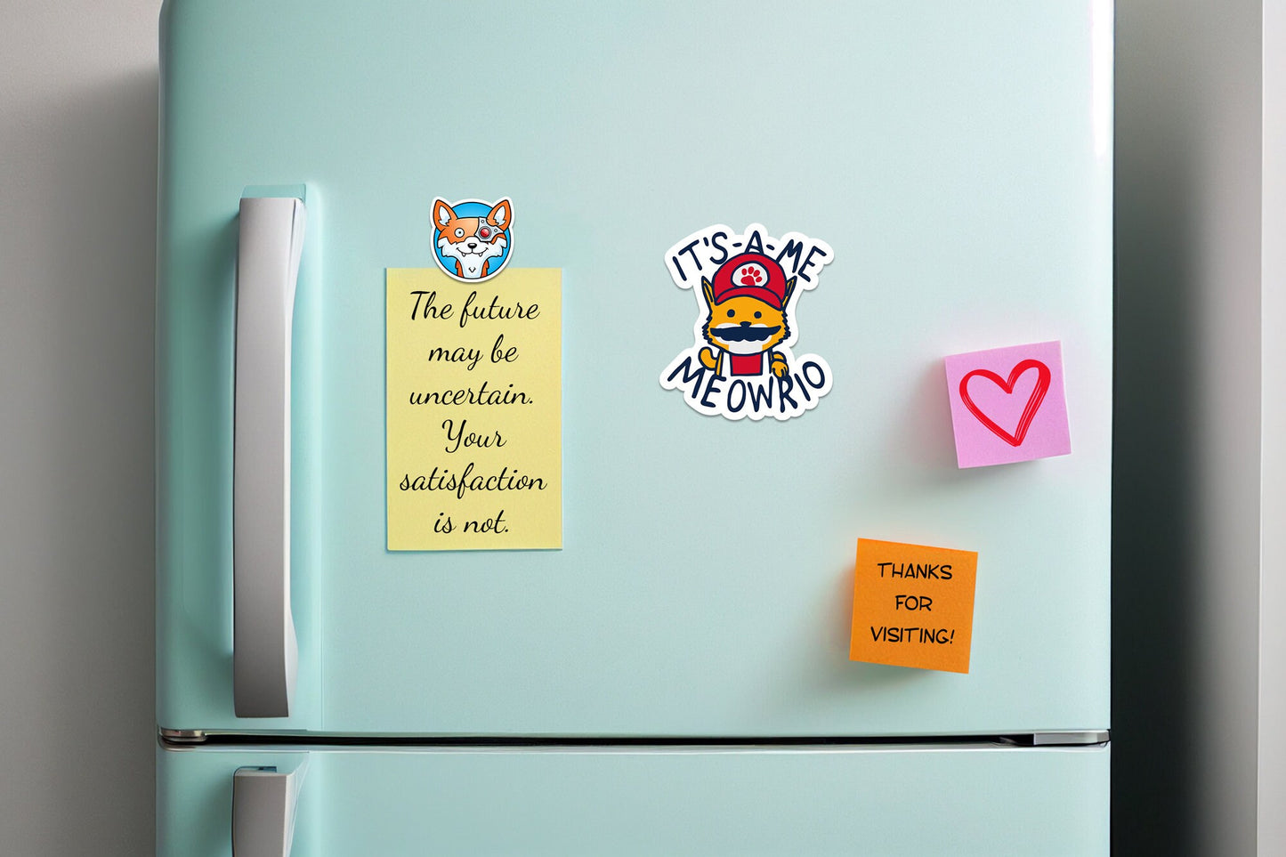 It's-A-Me Meowrio * STICKER OR MAGNET * Die-Cut | Vinyl | Decal | Waterproof | Weatherproof