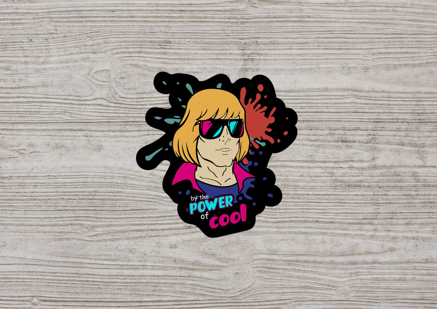 He-Man By the Power of Cool * STICKER OR MAGNET * Die-Cut | Vinyl | Decal | Waterproof | Weatherproof