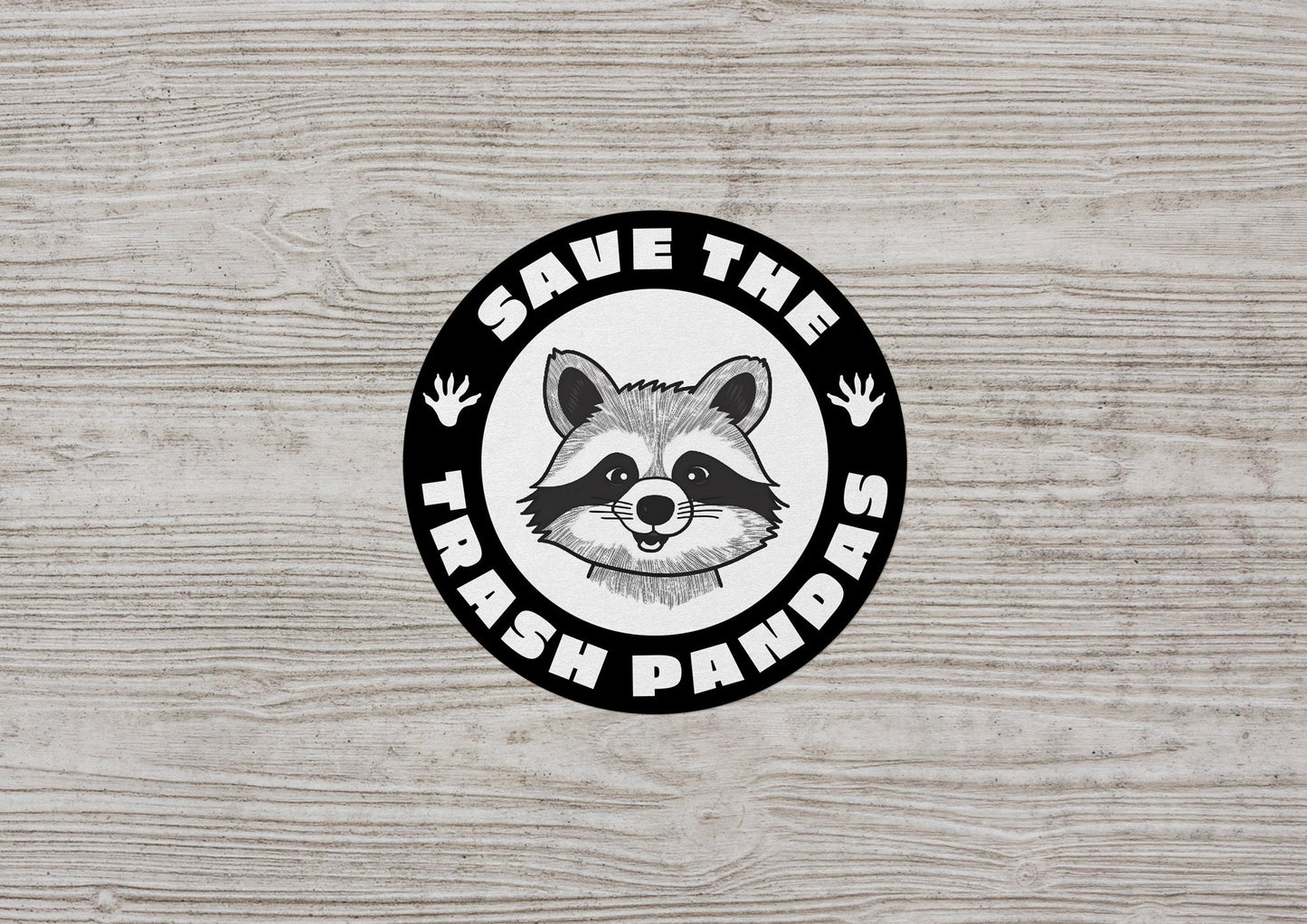 Save the Trash Pandas * STICKER OR MAGNET * Die-Cut | Vinyl | Decal | Waterproof | Weatherproof