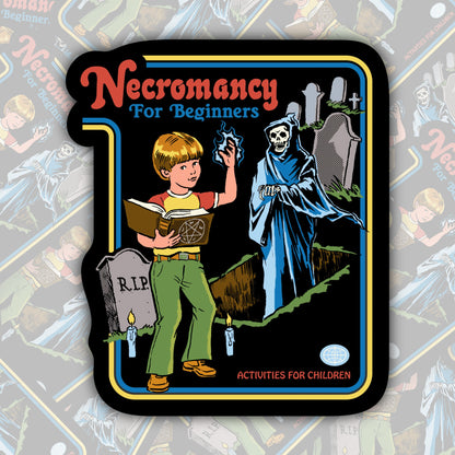 Necromancy For Beginners * STICKER OR MAGNET * Die-Cut | Vinyl | Decal | Waterproof | Weatherproof