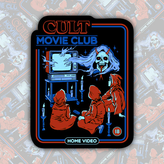 Cult Movie Club * STICKER OR MAGNET * Die-Cut | Vinyl | Decal | Waterproof | Weatherproof