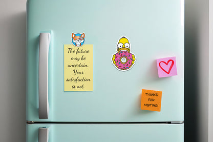 Homer Eating Pink Donut * STICKER OR MAGNET * Die-Cut | Vinyl | Decal | Waterproof | Weatherproof