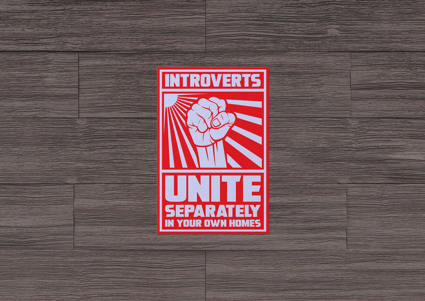 Introverts Unite * STICKER OR MAGNET * Die-Cut | Vinyl | Decal | Waterproof | Weatherproof