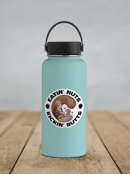 Squirrel Girl ~ Eatin' Nuts Kickin' Butts * STICKER OR MAGNET * Die-Cut | Vinyl | Decal | Waterproof | Weatherproof