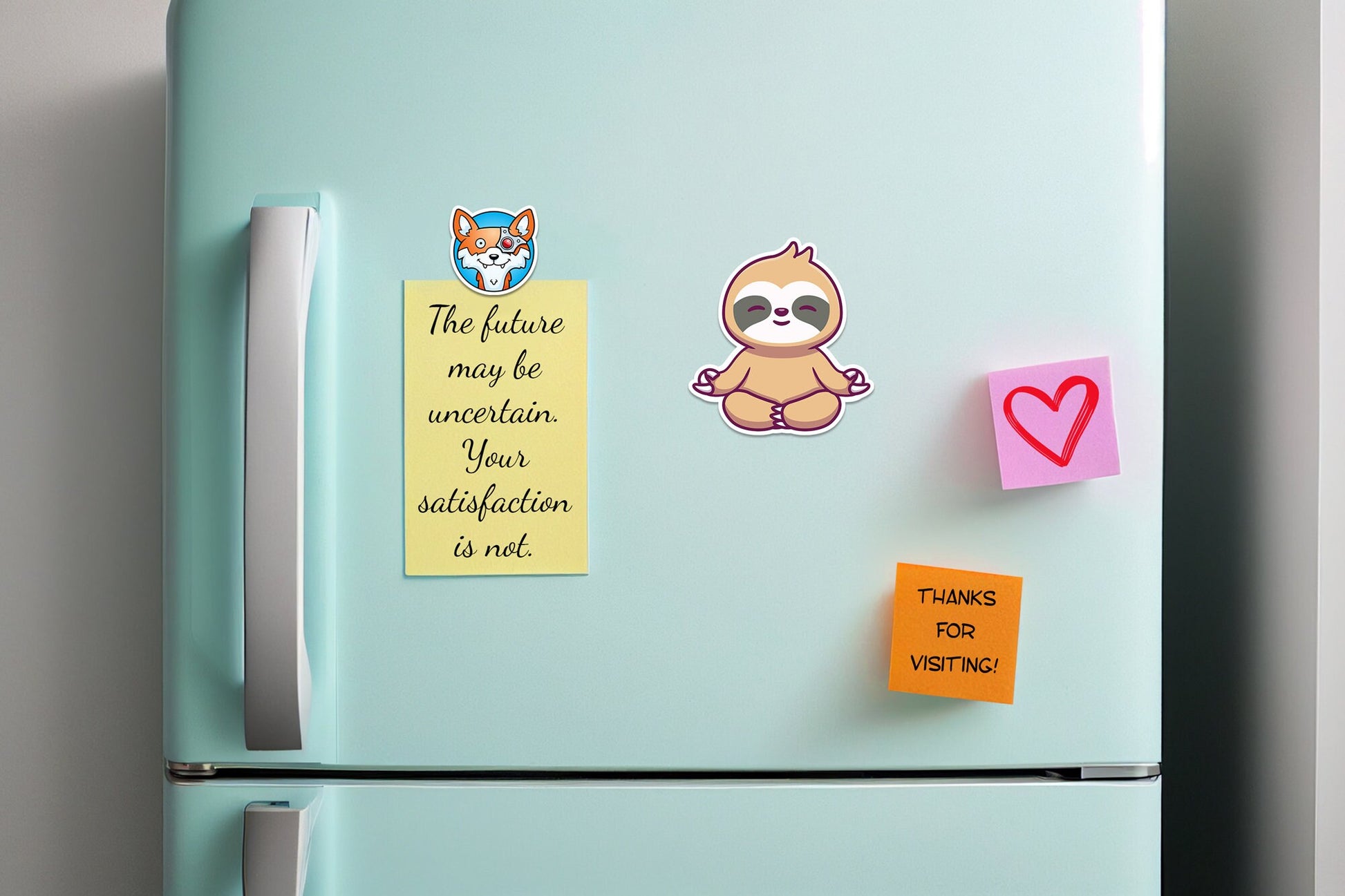 Meditating Sloth * STICKER OR MAGNET * Die-Cut | Vinyl | Decal | Waterproof | Weatherproof