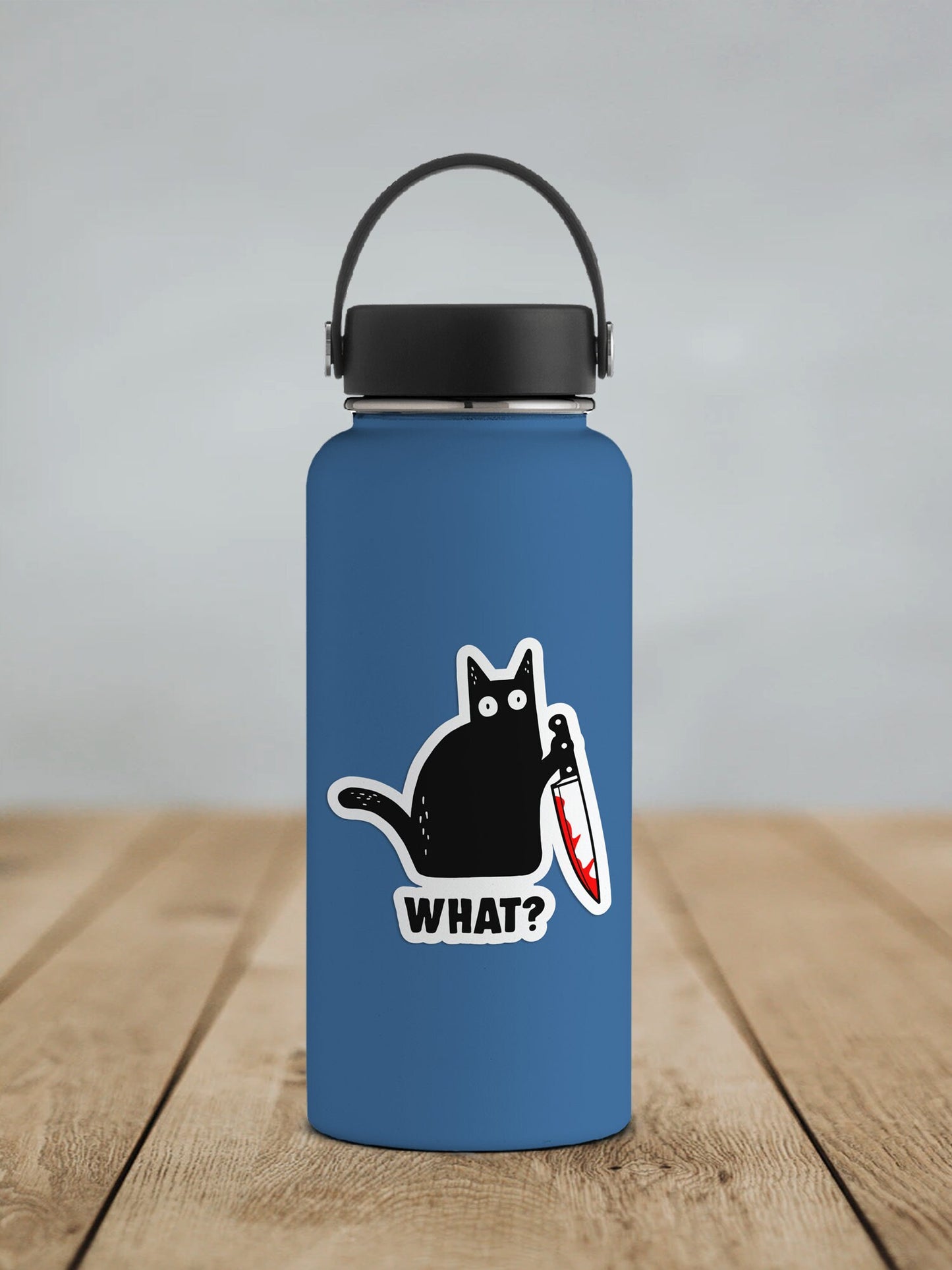 What? Cat * STICKER OR MAGNET * Die-Cut | Vinyl | Decal | Waterproof | Weatherproof