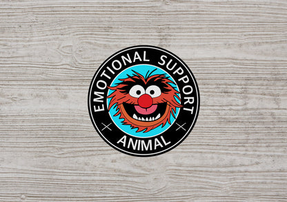 Emotional Support Animal * STICKER OR MAGNET * Die-Cut | Vinyl | Decal | Waterproof | Weatherproof