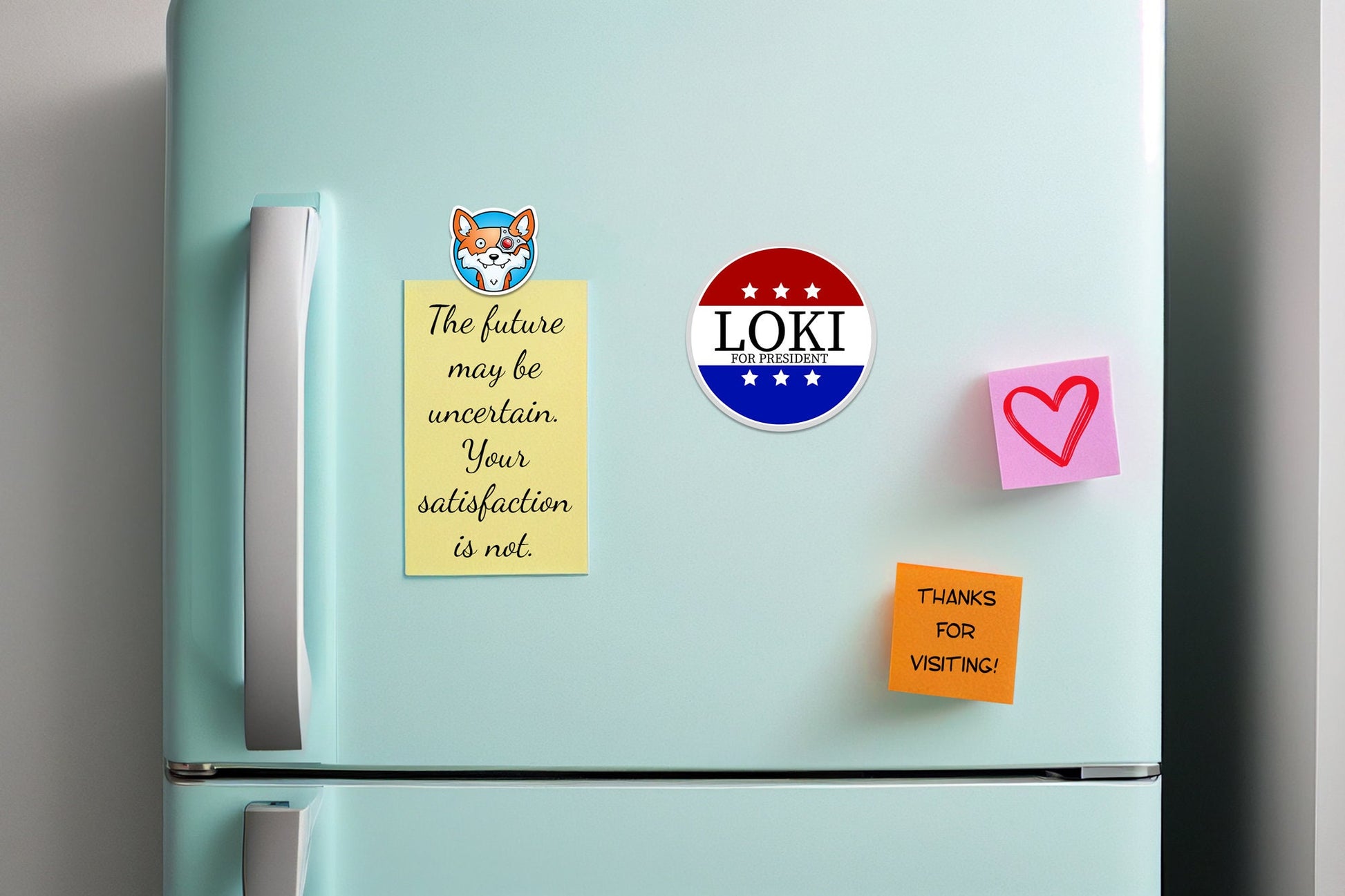 Loki For President * STICKER OR MAGNET * Die-Cut | Vinyl | Decal | Waterproof | Weatherproof