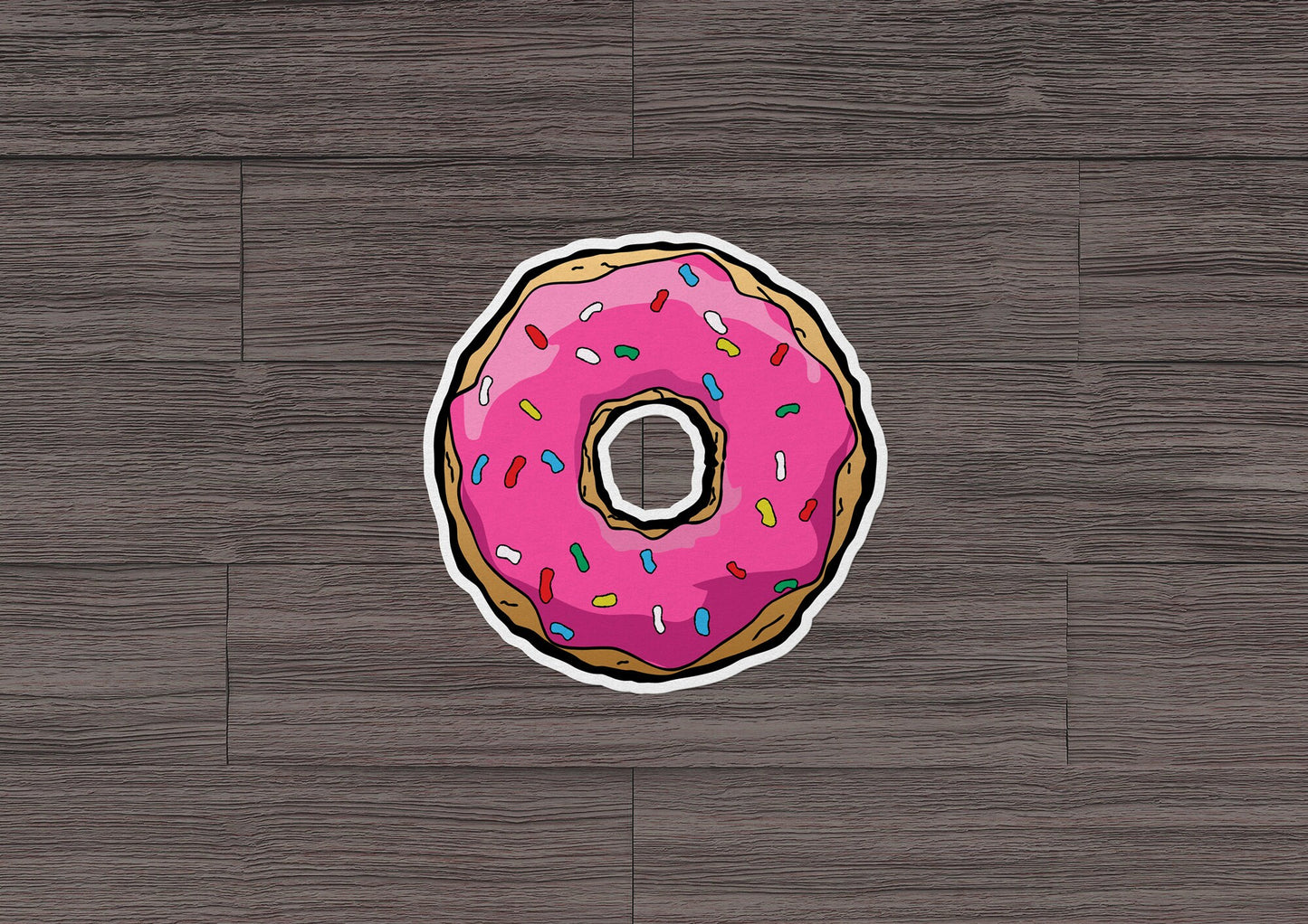 Pink Donut * STICKER OR MAGNET * Die-Cut | Vinyl | Decal | Waterproof | Weatherproof