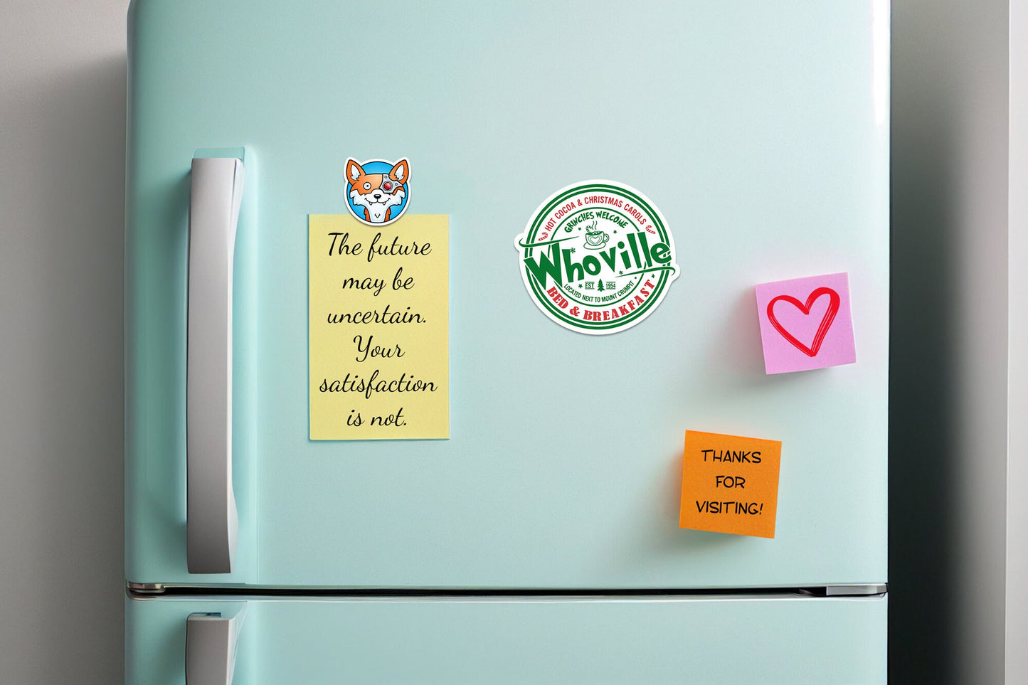 Whoville Bed & Breakfast * STICKER OR MAGNET * Die-Cut | Vinyl | Decal | Waterproof | Weatherproof