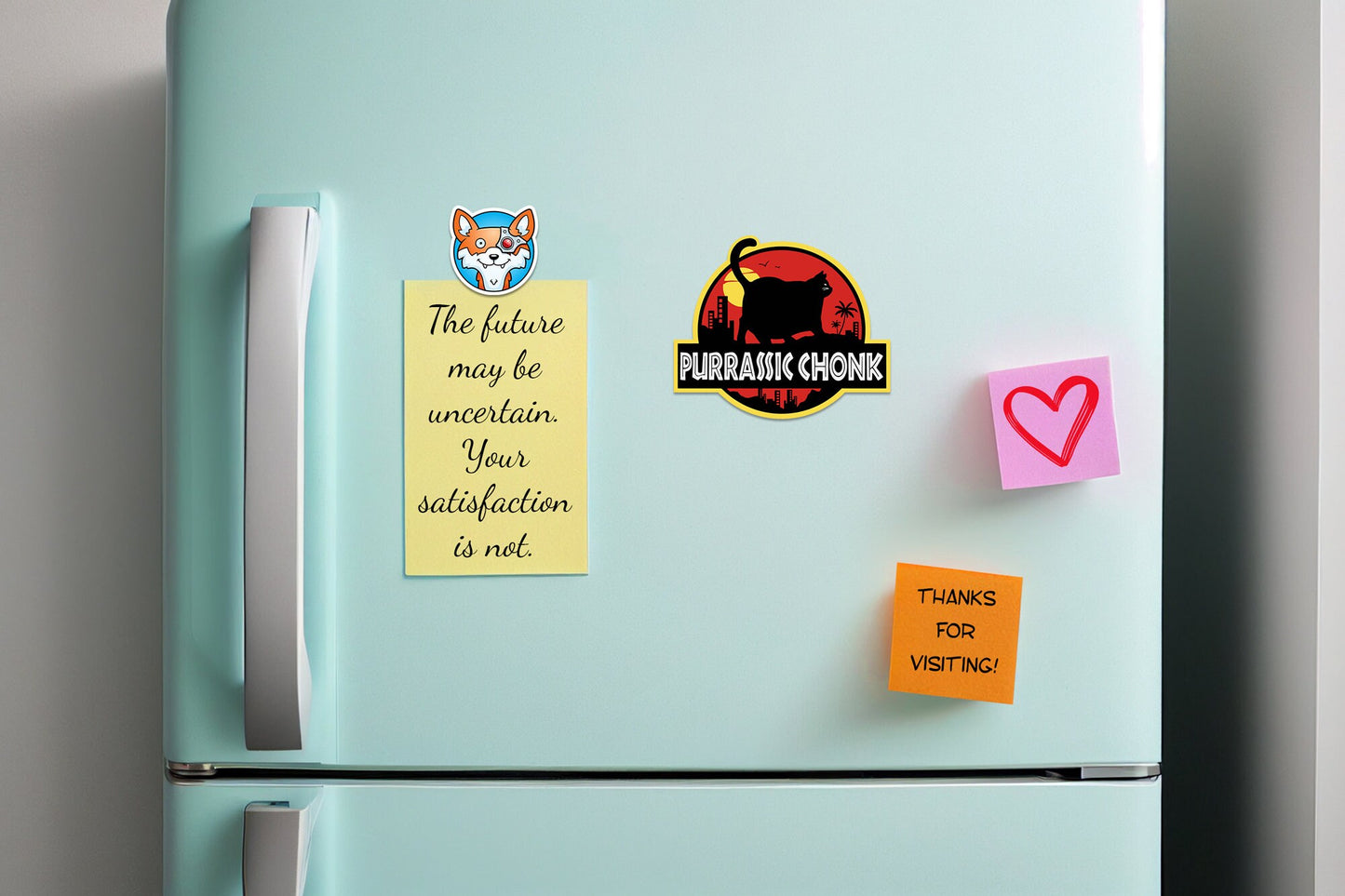 Purrassic Chonk * STICKER OR MAGNET * Die-Cut | Vinyl | Decal | Waterproof | Weatherproof