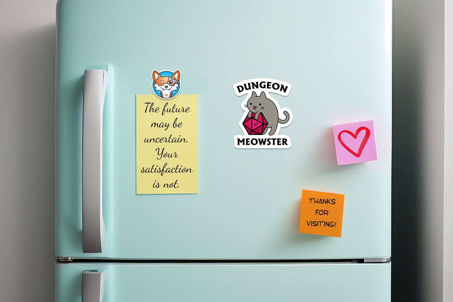 Dungeon Meowster * STICKER OR MAGNET * Die-Cut | Vinyl | Decal | Waterproof | Weatherproof