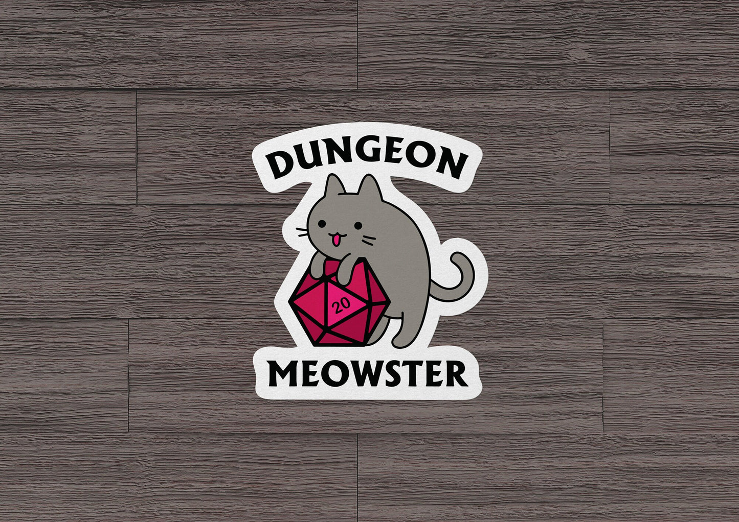 Dungeon Meowster * STICKER OR MAGNET * Die-Cut | Vinyl | Decal | Waterproof | Weatherproof