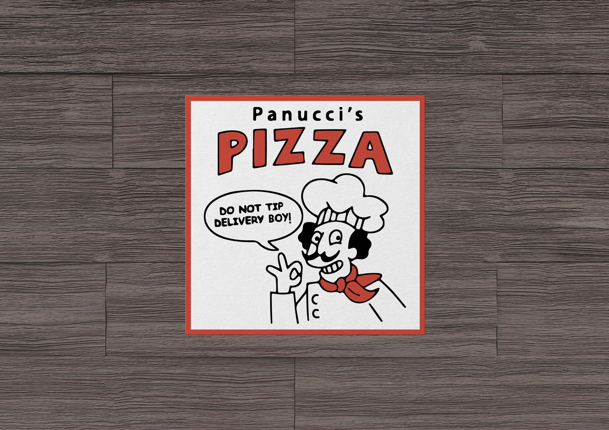 Panucci's Pizza STICKER Die-Cut | Vinyl | Decal | Waterproof | Weatherproof