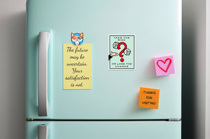 Monopoly Motivation ~ Take the Risk or Lose the Chance * STICKER OR MAGNET * Die-Cut | Vinyl | Decal | Waterproof | Weatherproof