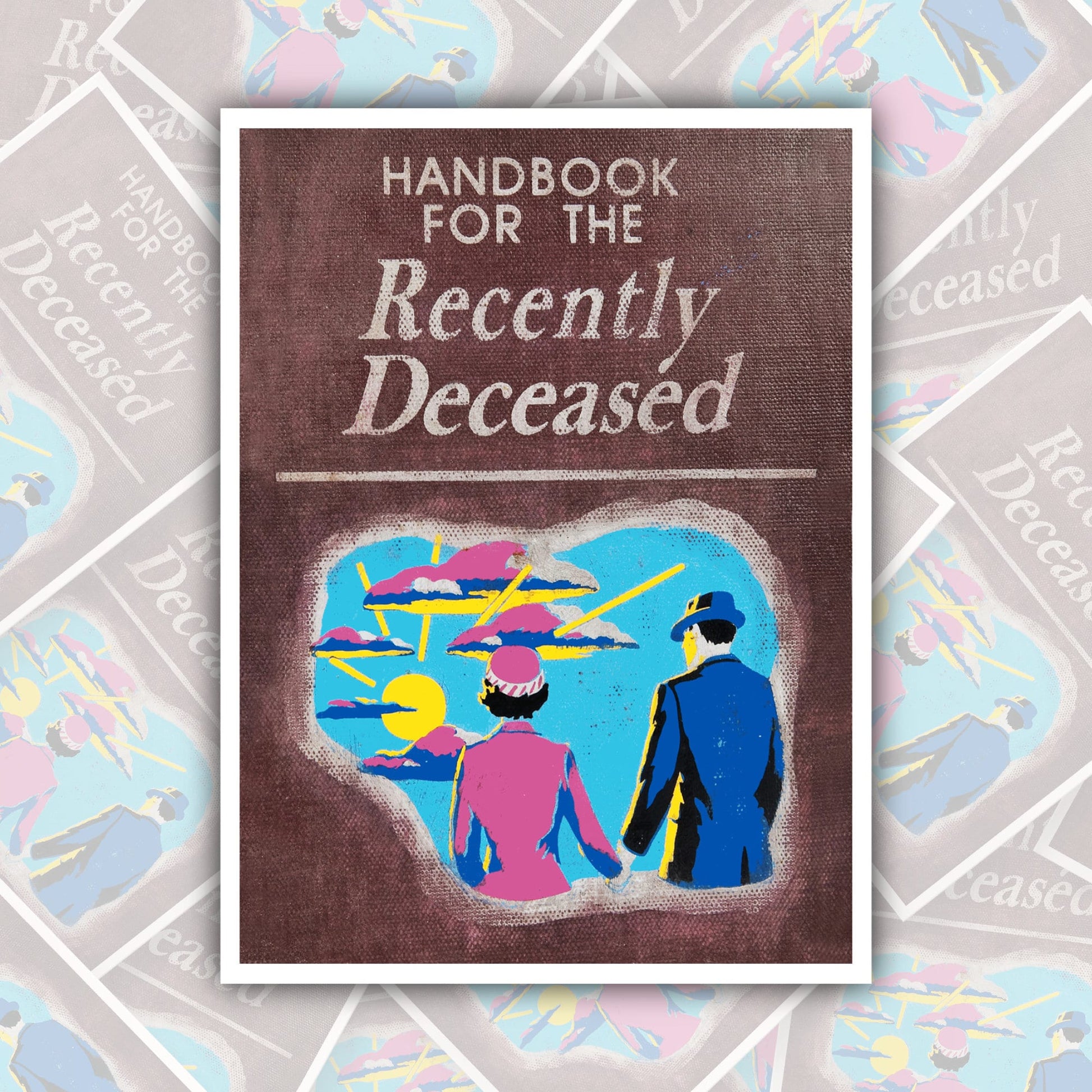 Handbook for the Recently Deceased * STICKER OR MAGNET * Die-Cut | Vinyl | Decal | Waterproof | Weatherproof