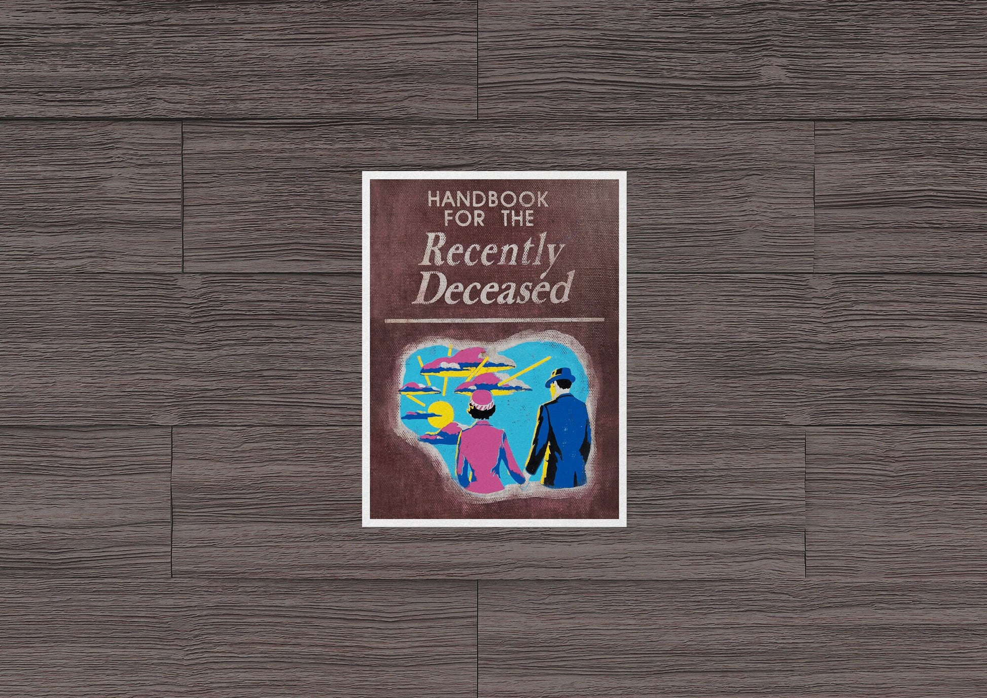 Handbook for the Recently Deceased * STICKER OR MAGNET * Die-Cut | Vinyl | Decal | Waterproof | Weatherproof