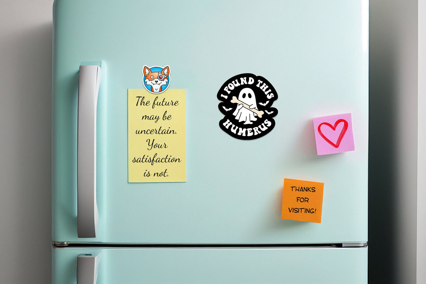 I Found This Humerus * STICKER OR MAGNET * Die-Cut | Vinyl | Decal | Waterproof | Weatherproof