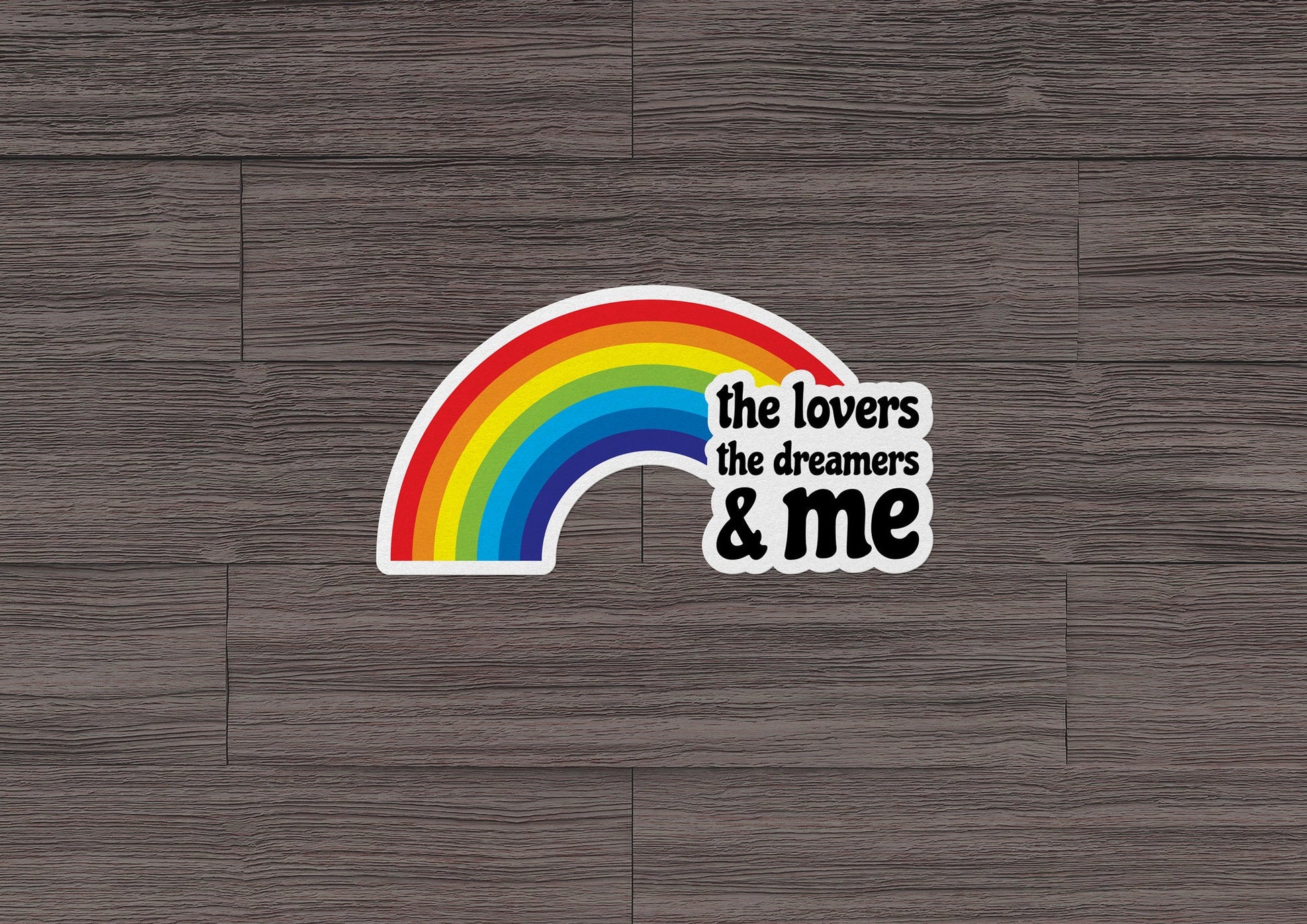 Rainbow Connection * STICKER OR MAGNET * Die-Cut | Vinyl | Decal | Waterproof | Weatherproof