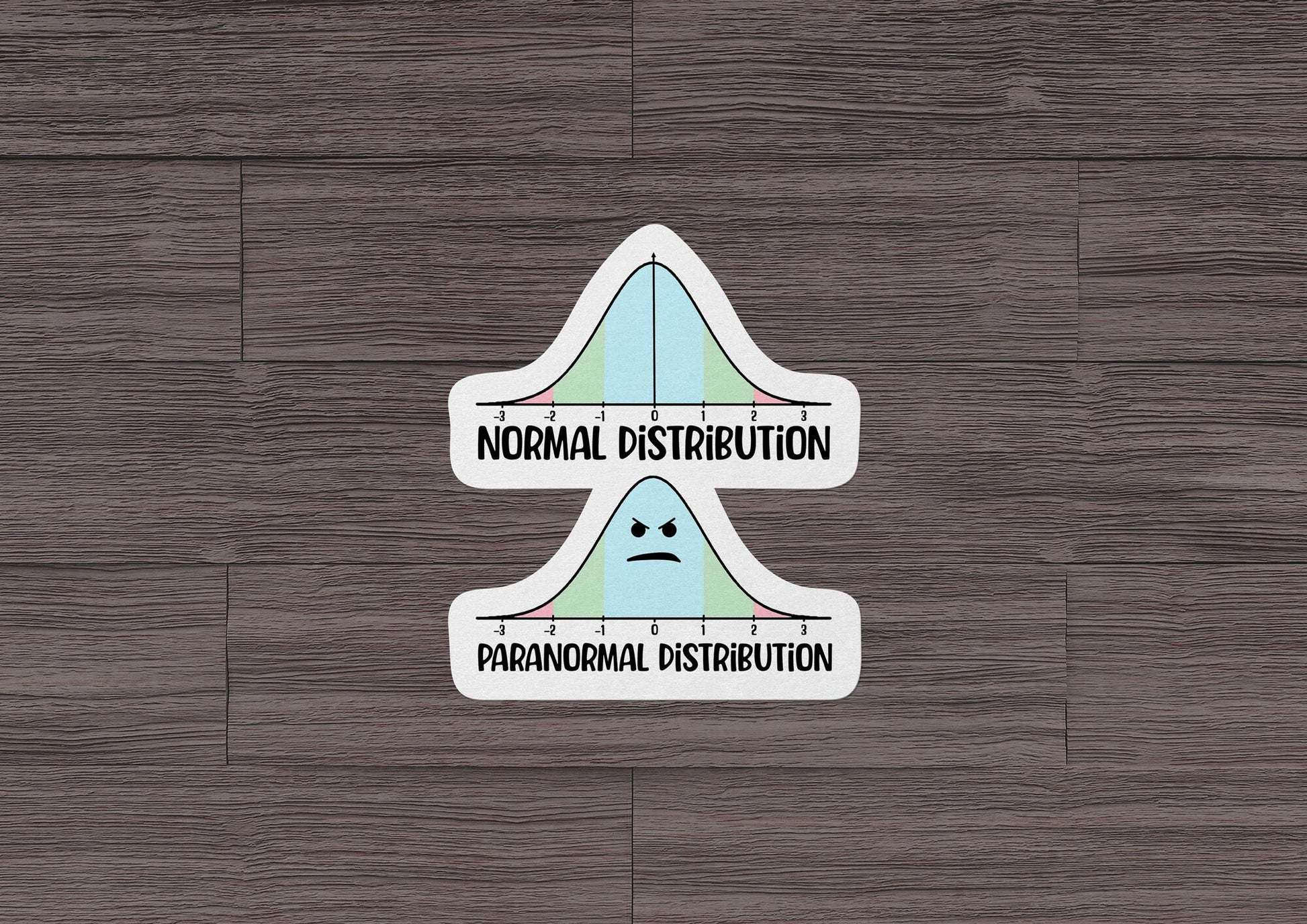 Normal Distribution Paranormal Distribution * STICKER OR MAGNET * Die-Cut | Vinyl | Decal | Waterproof | Weatherproof