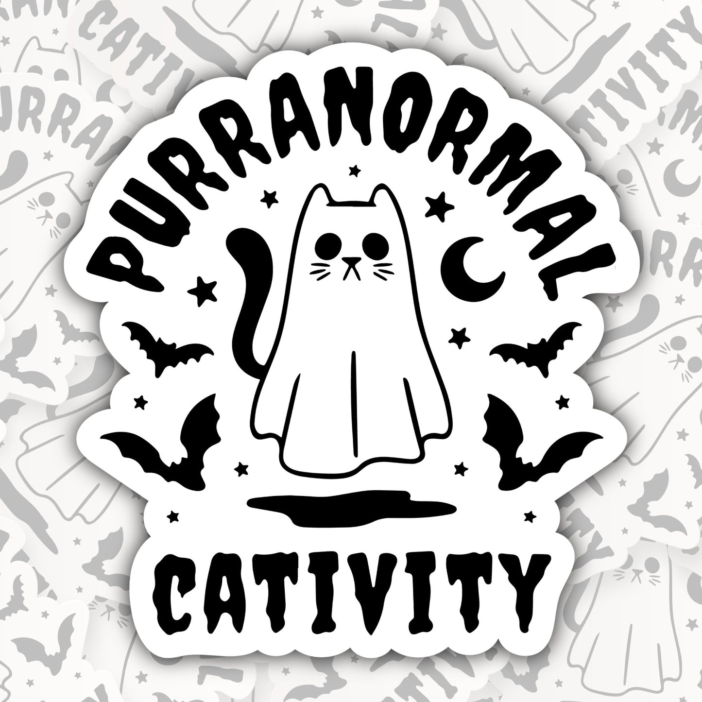 Purranormal Cativity * STICKER OR MAGNET * Die-Cut | Vinyl | Decal | Waterproof | Weatherproof