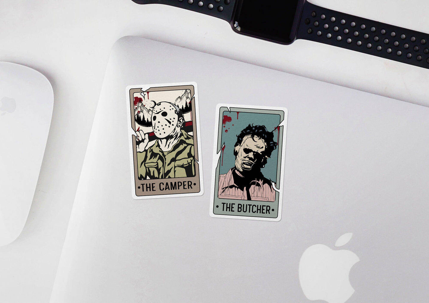 Horror Killers Tarot Cards Set of 6 * STICKER OR MAGNET * Die-Cut | Vinyl | Decal | Waterproof | Weatherproof