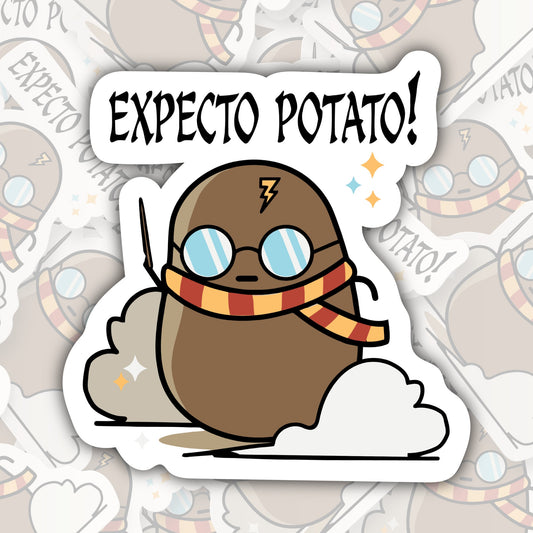 Expecto Potato! * STICKER OR MAGNET * Die-Cut | Vinyl | Decal | Waterproof | Weatherproof