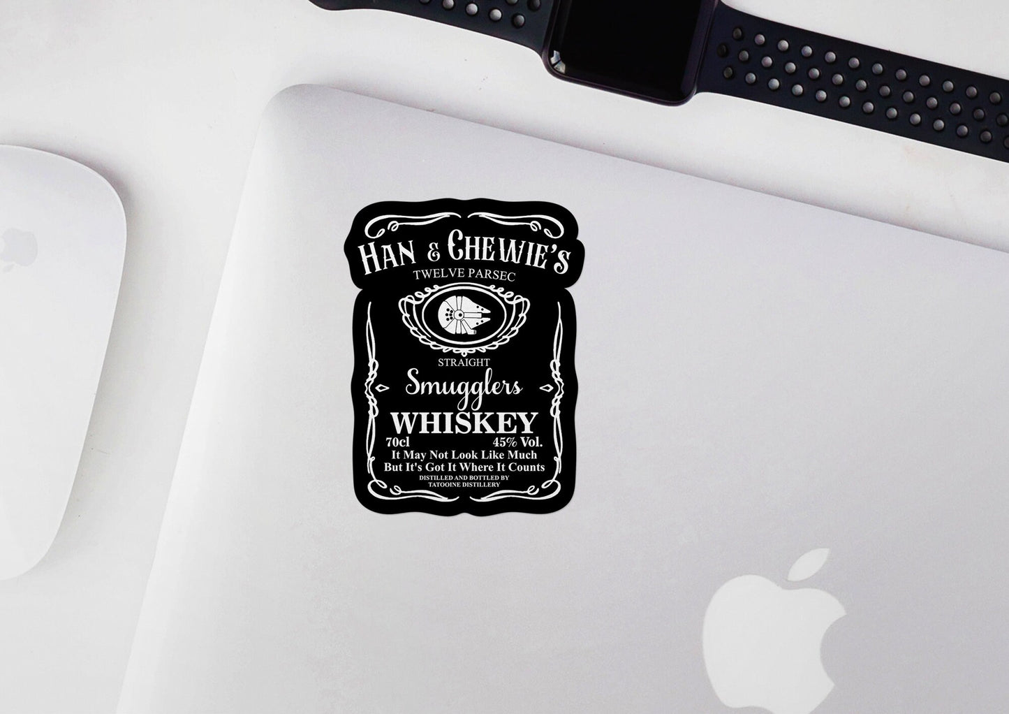 Han & Chewie's Smugglers Whiskey * STICKER OR MAGNET * Die-Cut | Vinyl | Decal | Waterproof | Weatherproof