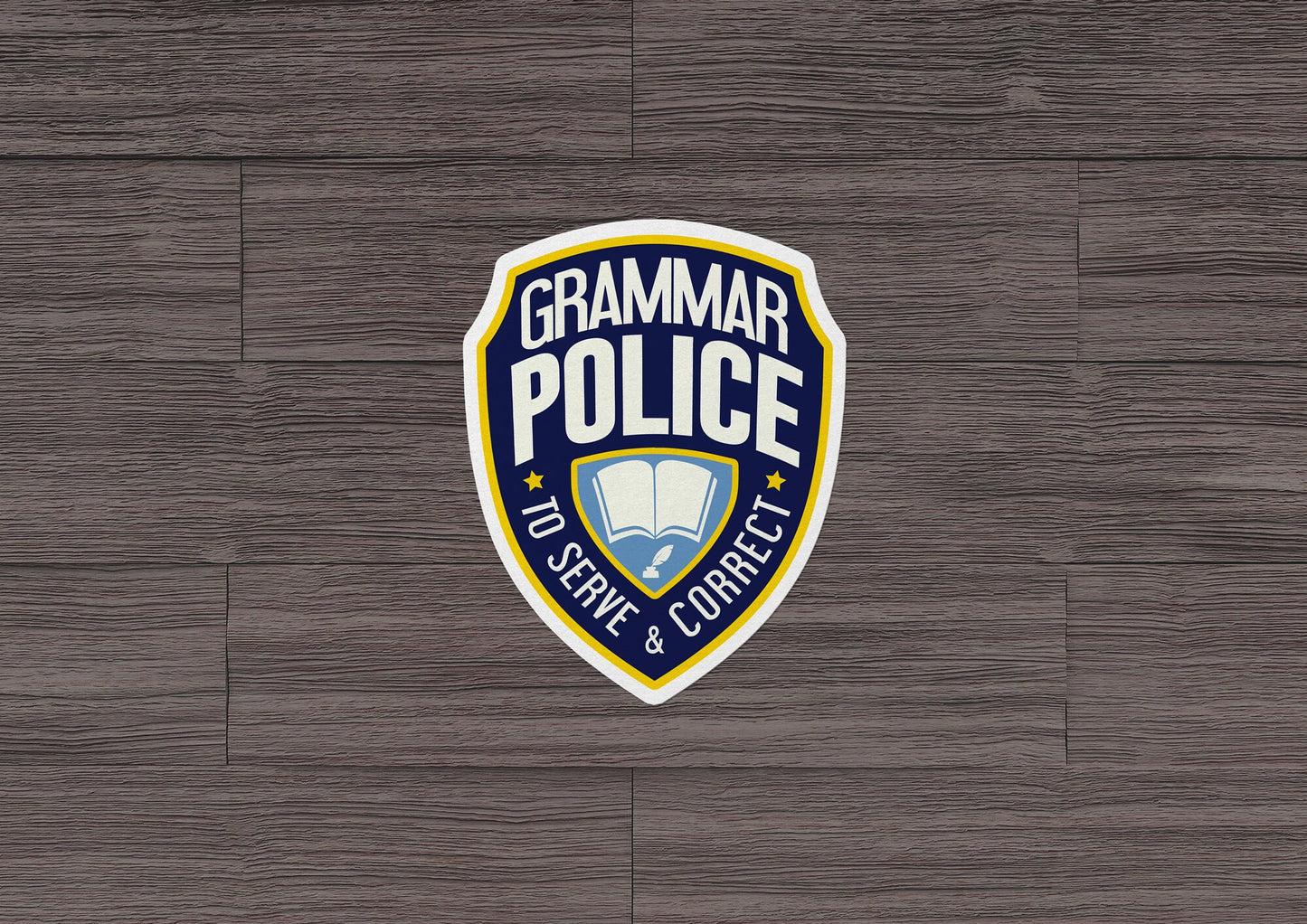 Grammar Police * STICKER OR MAGNET * Die-Cut | Vinyl | Decal | Waterproof | Weatherproof