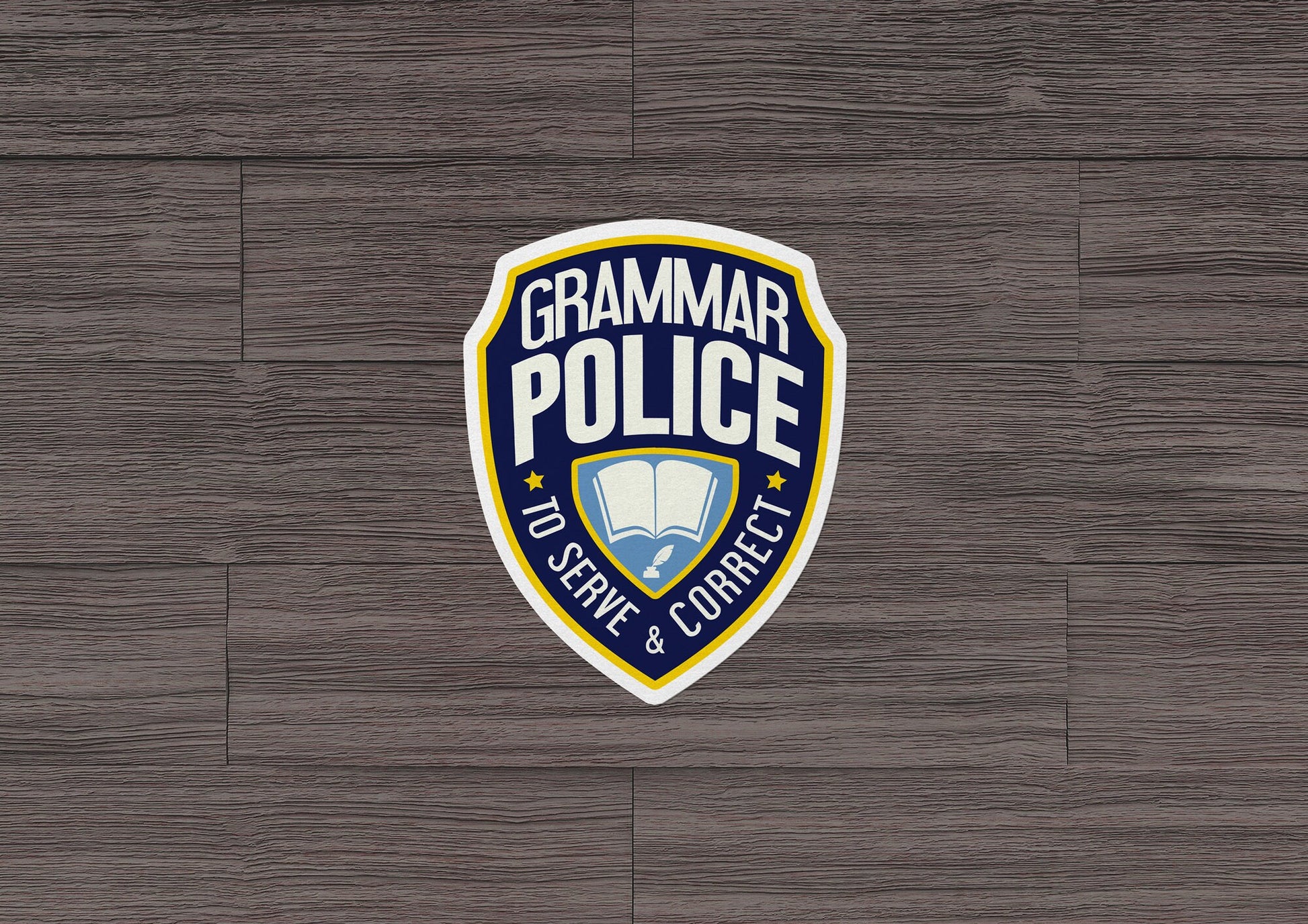 Grammar Police * STICKER OR MAGNET * Die-Cut | Vinyl | Decal | Waterproof | Weatherproof