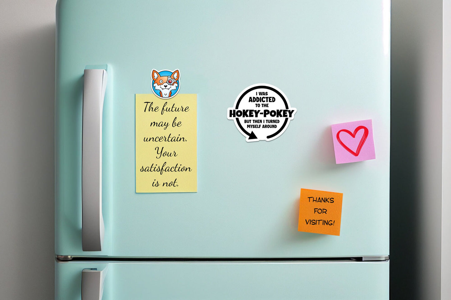 I Was Addicted to the Hokey-Pokey * STICKER OR MAGNET * Die-Cut | Vinyl | Decal | Waterproof | Weatherproof