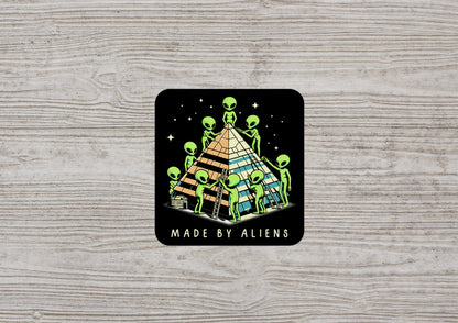 Made By Aliens * STICKER OR MAGNET * Die-Cut | Vinyl | Decal | Waterproof | Weatherproof