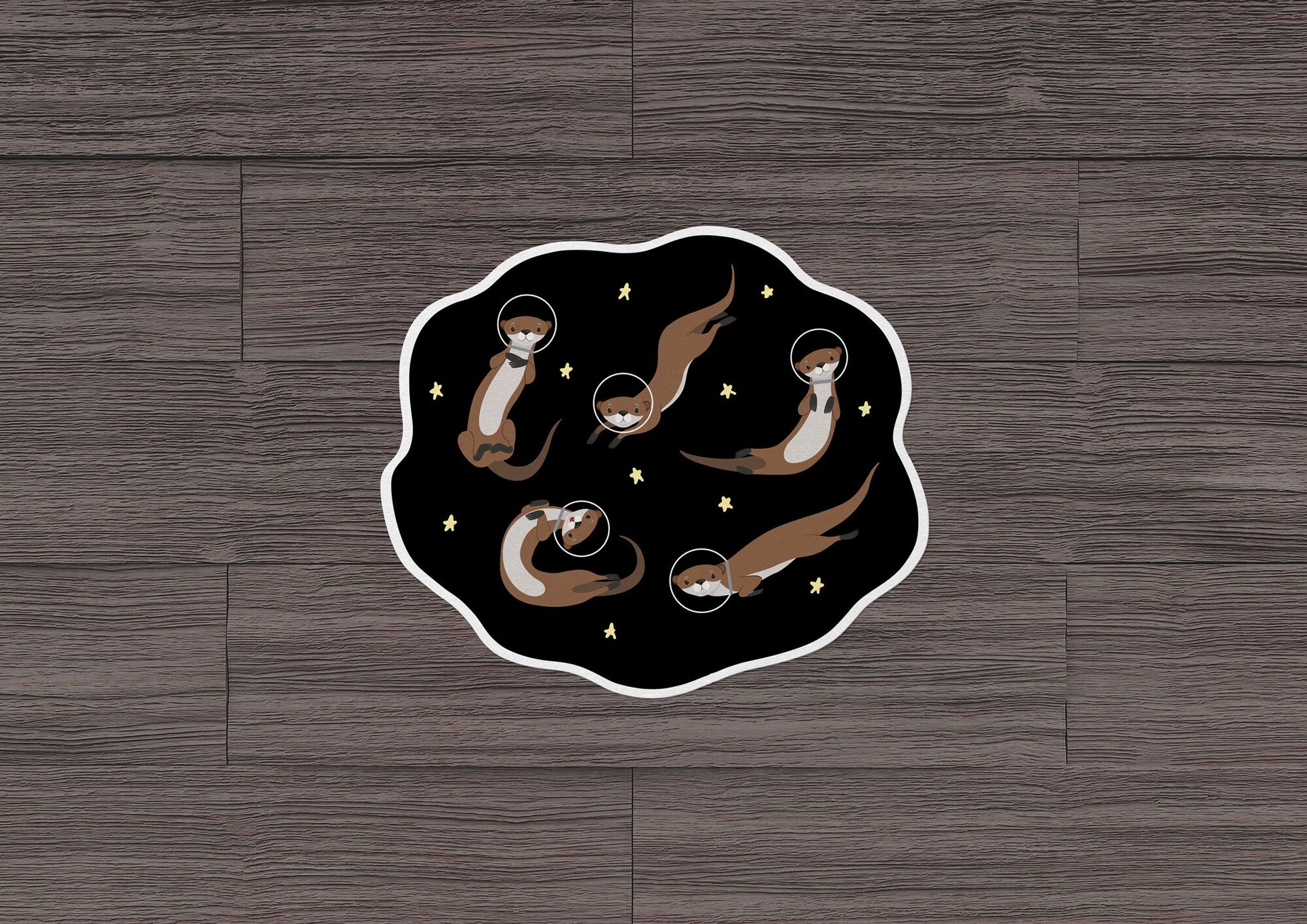 Otter Space * STICKER OR MAGNET * Die-Cut | Vinyl | Decal | Waterproof | Weatherproof