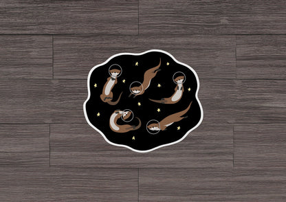 Otter Space * STICKER OR MAGNET * Die-Cut | Vinyl | Decal | Waterproof | Weatherproof