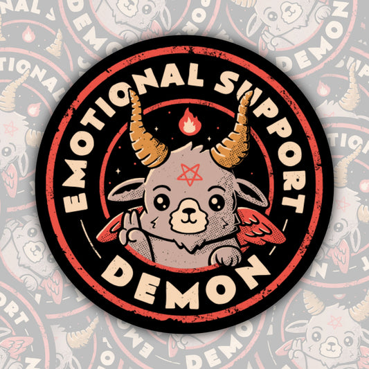 Emotional Support Demon * STICKER OR MAGNET * Die-Cut | Vinyl | Decal | Waterproof | Weatherproof