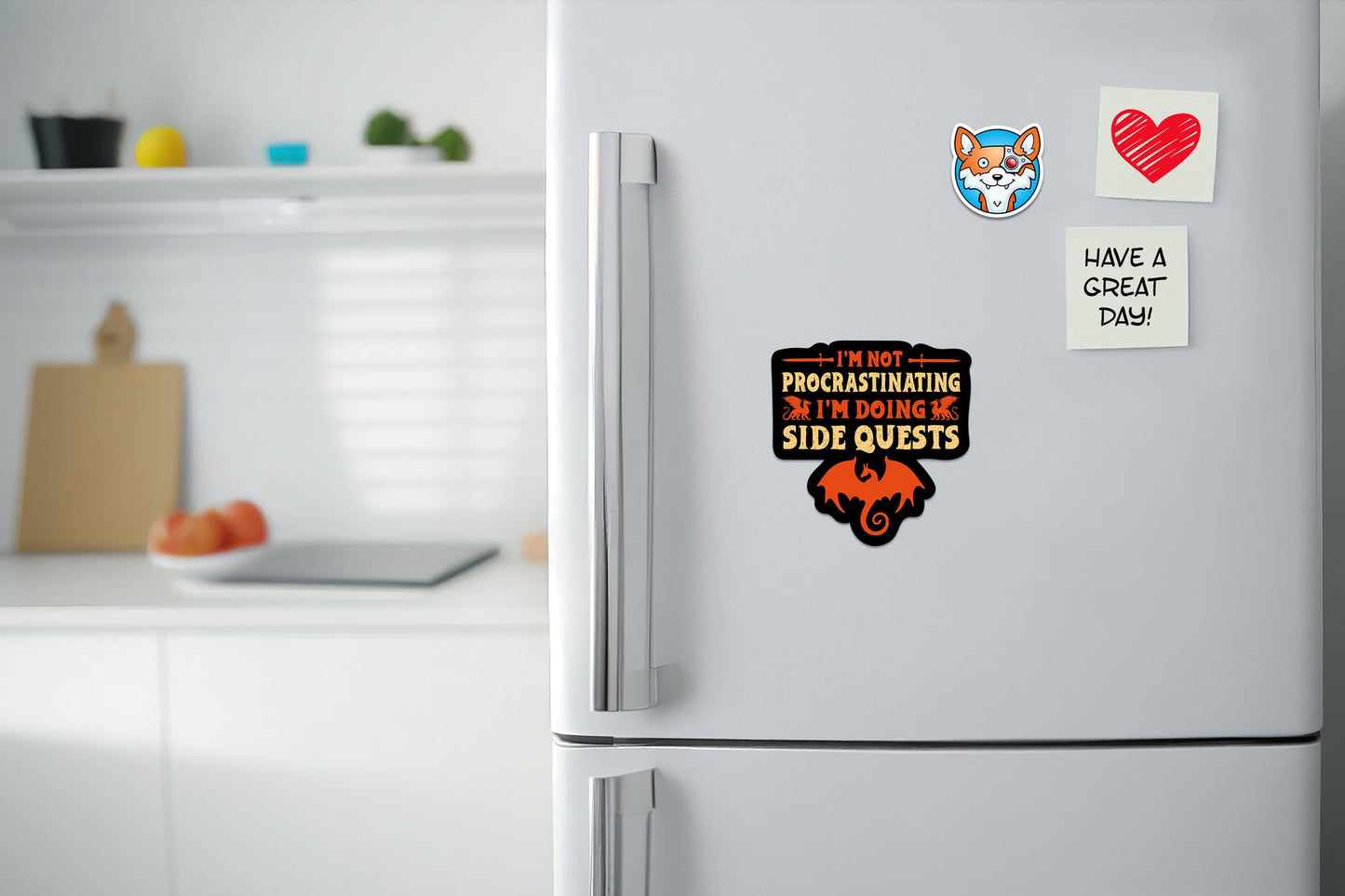 I'm Not Procrastinating I'm Doing Side Quests * STICKER OR MAGNET * Die-Cut | Vinyl | Decal | Waterproof | Weatherproof