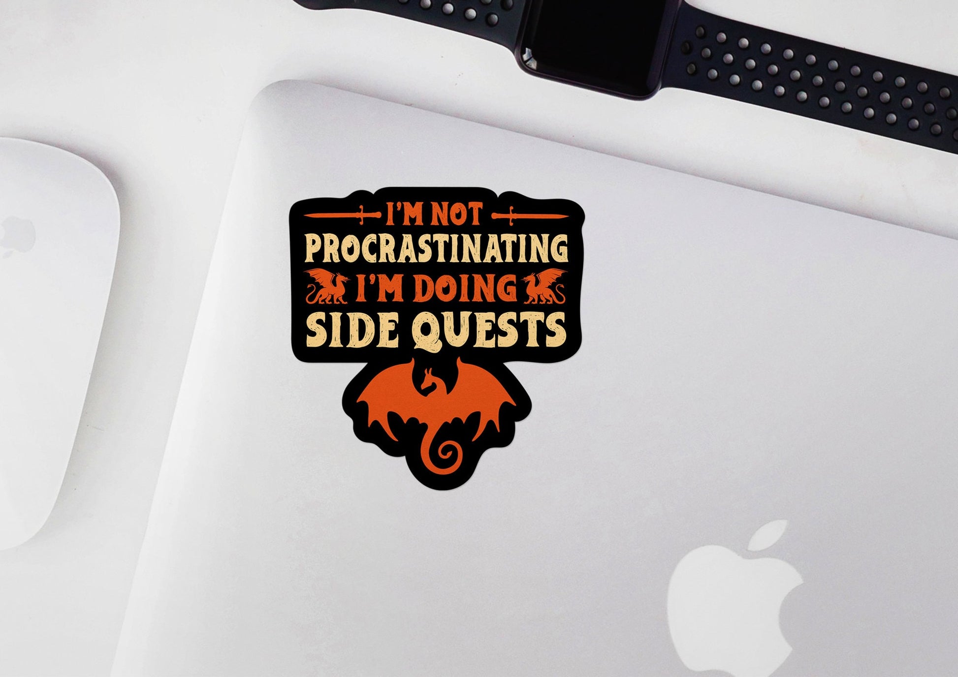 I'm Not Procrastinating I'm Doing Side Quests * STICKER OR MAGNET * Die-Cut | Vinyl | Decal | Waterproof | Weatherproof