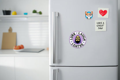 Skeletor ~ Lurk Laugh Loathe * STICKER OR MAGNET * Die-Cut | Vinyl | Decal | Waterproof | Weatherproof