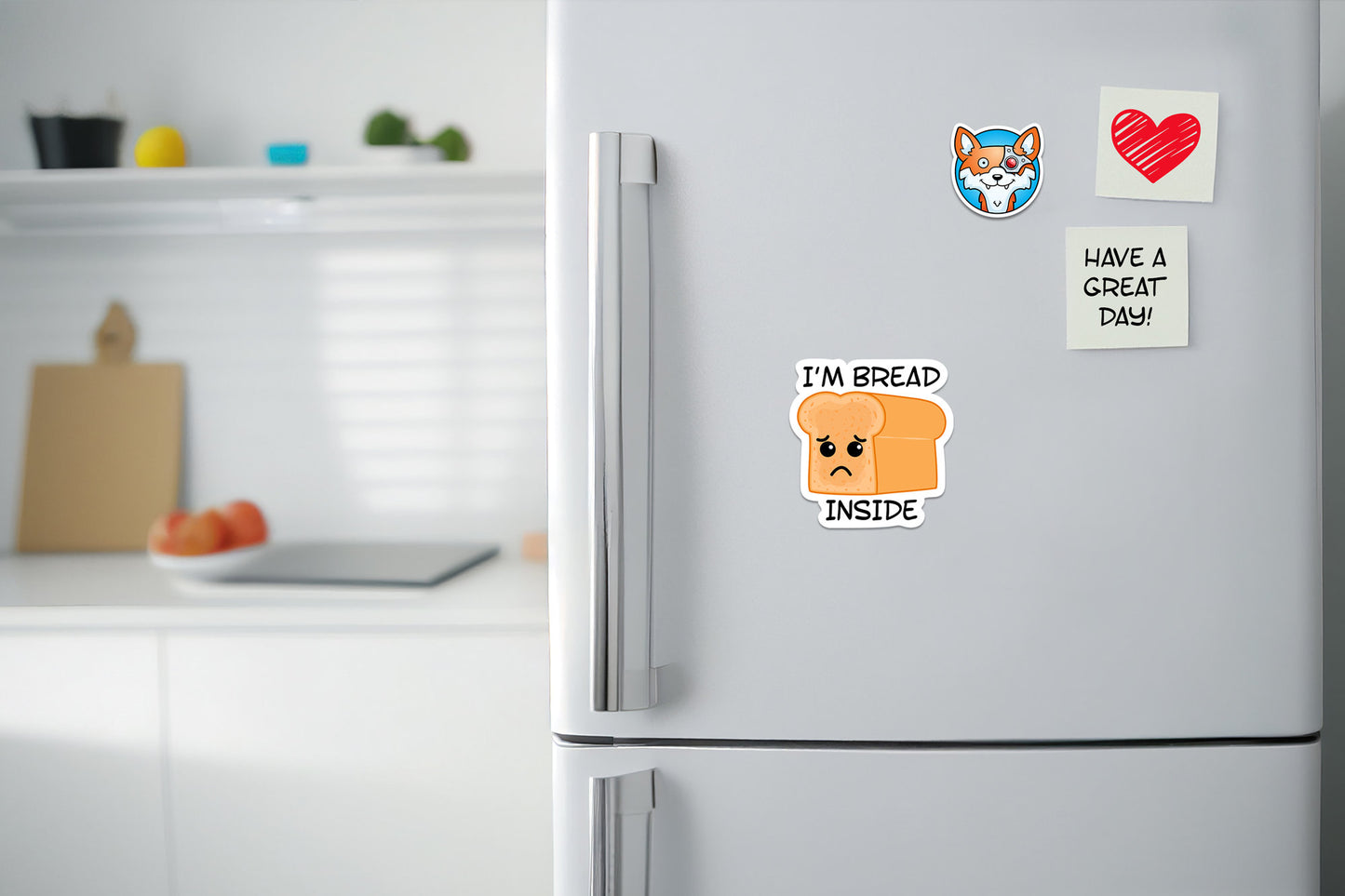 I'm Bread Inside * STICKER OR MAGNET * Die-Cut | Vinyl | Decal | Waterproof | Weatherproof